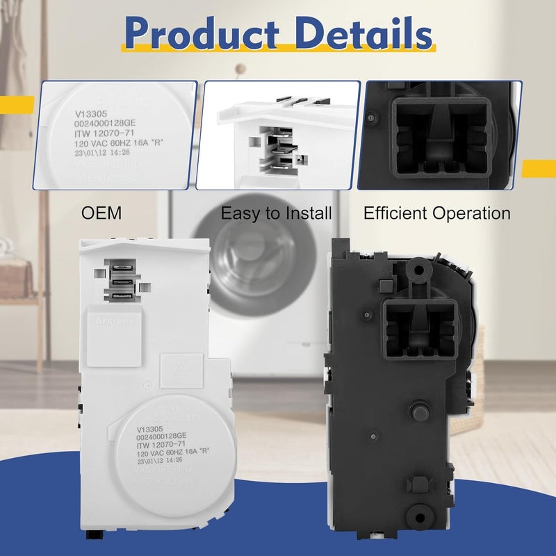 Garsoo Upgrade WH01X29528 Washer Door Lock (OEM) Compatible with ge Washing Machine, Replacement AP6985313, EAP12749276, 4958749, PS12749276, PD00060769. 3-Year Warranty - Image 5